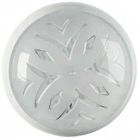 Πλαφονιέρα polycarbonate στρογγυλή λευκή Ε27 Φ24