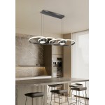 Φωτιστικό led μαύρο 3CCT Dimmable by remote control 80w 7300Lm