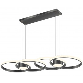 Φωτιστικό led μαύρο 3CCT Dimmable by remote control 80w 7300Lm