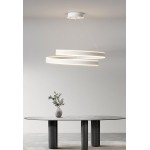 Φωτιστικό led λευκό 3CCT Dimmable by remote control 60w 5450Lm