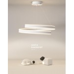 Φωτιστικό led λευκό 3CCT Dimmable by remote control 60w 5450Lm