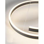 Φωτιστικό led μαύρο 3CCT Dimmable by remote control 60w 5450Lm