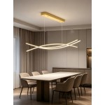 Φωτιστικό led χρυσό 3CCT Dimmable by remote control 48w 4400Lm