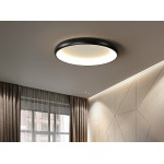 Φωτιστικό οροφής led μαύρο 3CCT Dimmable by remote control 40w 3650Lm